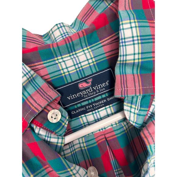 Vineyard Vines Men's Plaid Classic Fit Tucker Shirt Pocket Multicolor Size Small - Picture 3 of 8